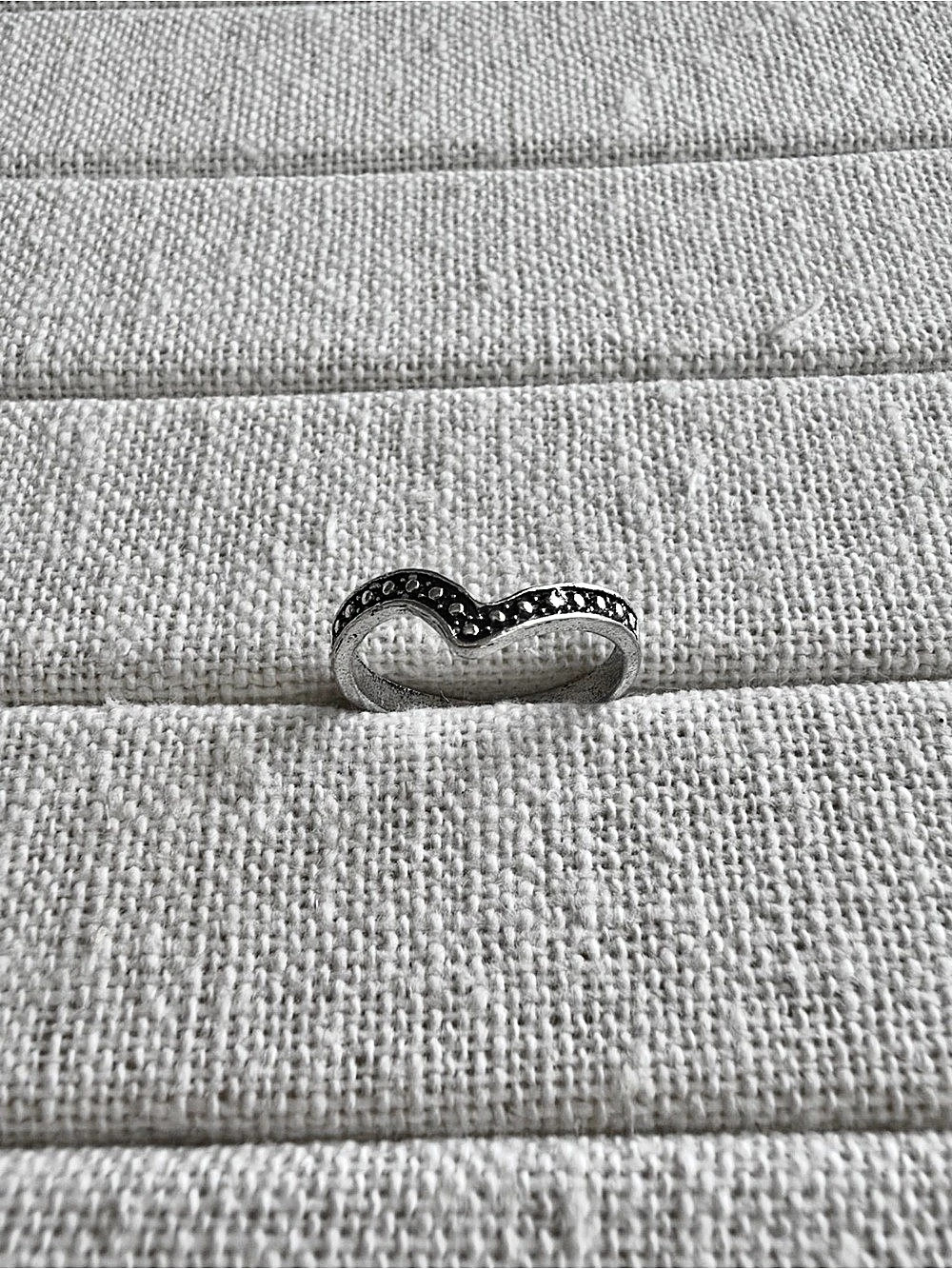 Pavé Silver-Tone Ring - Picture 3 of 4